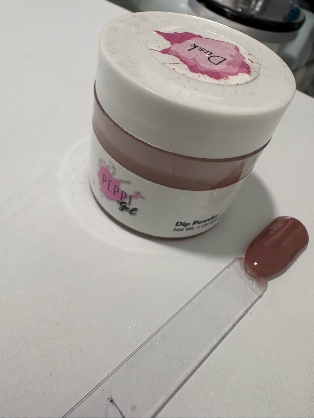 Peppi Gel Dusk pink/mauve dip nail powder